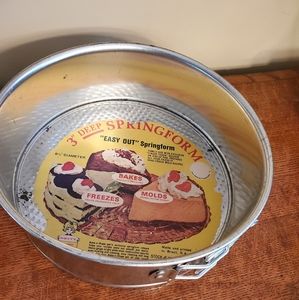 3 Vintage Springform Cake Pans